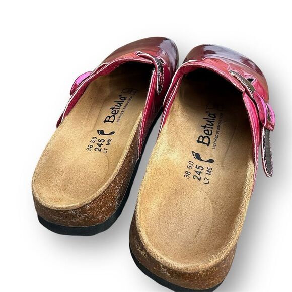 Betula by Birkenstock Pink Ombre Clogs Unisex Size 7 EU 38 Casual Shoes - Picture 16 of 16